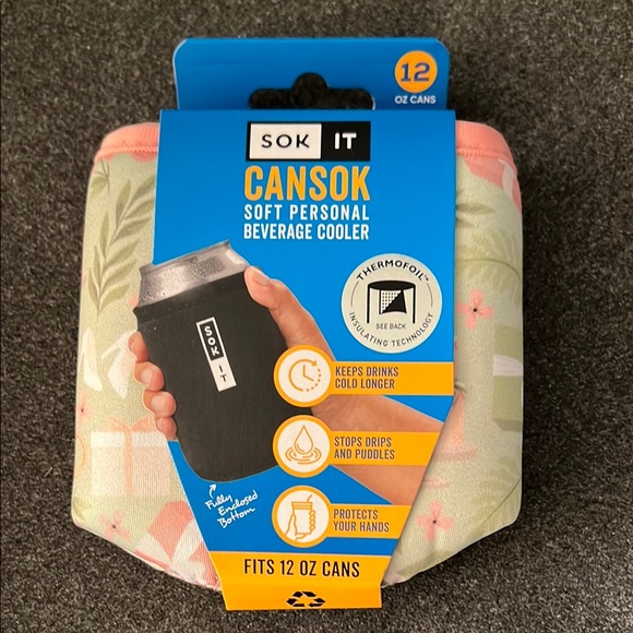 Sok It "Bridal Bliss" CanSok Sleeve for 12 oz cans NWT - Picture 2 of 7